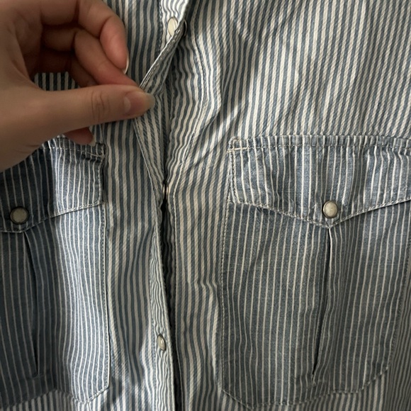 Esprit | Striped Long Sleeve Button Down Shirt | Size Small - Picture 6 of 6